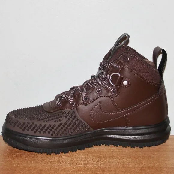 Nike Lunar Force 1 Duckboot Boots Mens 7 Womens 8.5 Baroque Brown